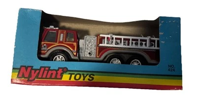 Vintage Nylint Toys No. 424 Firetruck Pressed Steel - Original Box-Collectible - Image 1 of 4