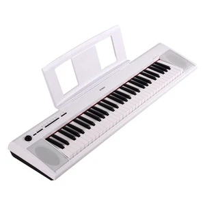 Yamaha Piaggero NP-12WH Pianoforte/Tastiera Elettrica Portatile Bianco come nuovo - Foto 1 di 4