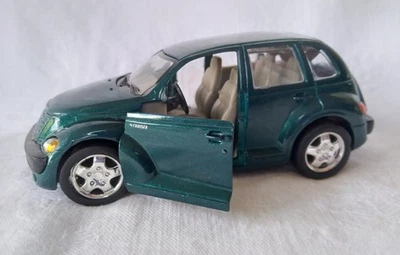 Vintage Saico 2000 Metallic Forest Green PT Cruiser Doors Hatch Open Pull Back - Image 1 of 4