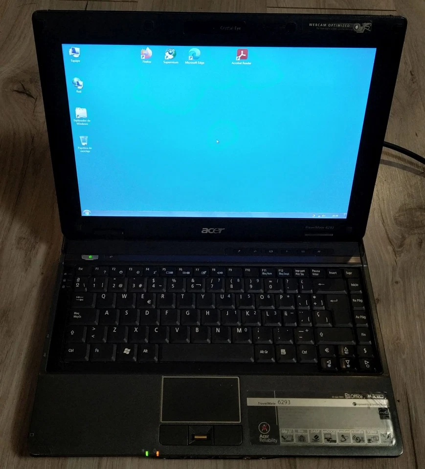 Ordenador Portatil ACER Travelmate 6293 Core 2 Windows XP + Windows 7 Multiboot - Imagen 1 de 4