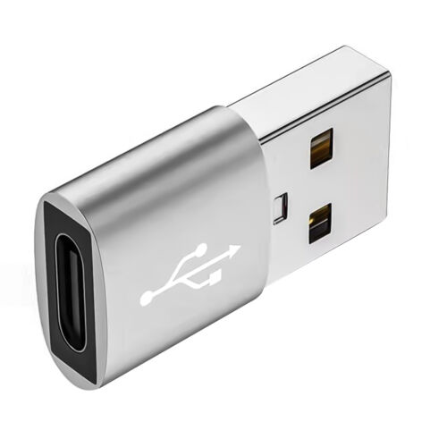 USB A Male to USB C Female Adaptor USB 3.0 Type C Charging Port Convertor P&P