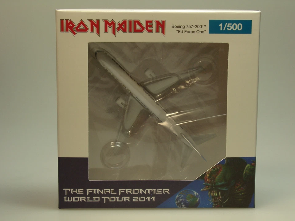 Herpa 535267 Iron Maiden Boeing 757-200 Ed Force One World Tour 2011 1 500 Neu