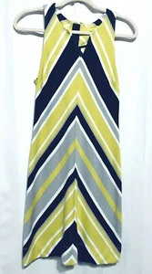 Banana Republic Milly Collection Womens Petite 00 Chevron Striped Knit Dress - Picture 1 of 7