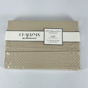 Vintage Charisma By Fieldcrest Supima Cotton Luxury Twin Flat Sheet 66x100in NOS - Picture 1 of 7