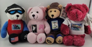 2002 Timeless Toys Briefmarke Bär & USPS Grüße aus Florida Plüsch 4 Stück - Bild 1 von 8