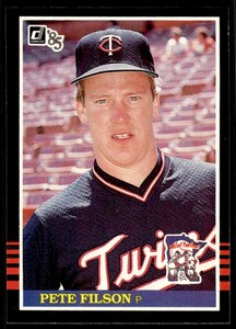 1985 Donruss Pete Filson Minnesota Twins #607