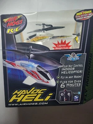 New Air Hogs R/C Havoc Heli Vintage 2006  4-Way Control Helicopter Indoor Sealed - Image 1 of 4