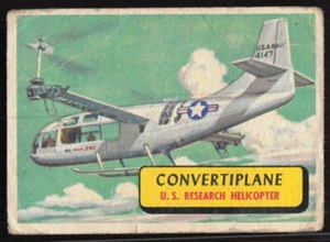 1957 Topps Planes #31 Convertiplane US Research Helicopter Low Grade filler - Picture 1 of 2