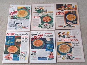 Lotto di 6 - 2 pubblicità Kellogg's Rice Krispies - Foto 1 di 1