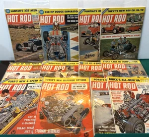 Hot Rod Magazine 1961 Full Year Lot (12) Chevy Ford Mopar Dodge Racing Mechanics - Picture 1 of 13