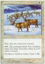 MTG magic cards 1x x1 Light Play, English Caribou Range 5th Edition