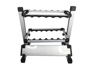 Soporte para caña de pescar aleación de aluminio portátil 12 estantes verticales barco garaje doméstico - Imagen 1 de 1