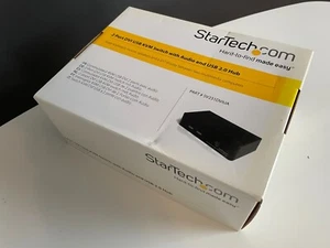 Commutateur KVM USB DVI double Startech 2 ports avec concentrateur audio et USB - Photo 1/4