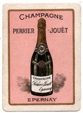 France Epernay Perrier Jouet Champagne Alcohol 1 Single Swap Playing Card