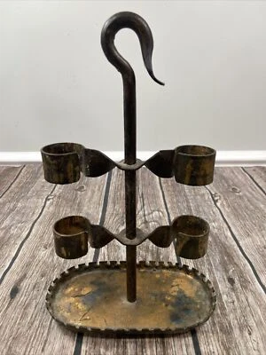 "Soporte de vela vintage Afico 12-5/8"" aplique de montaje en pared contemporáneo de metal rizado" Foto 1 de 4