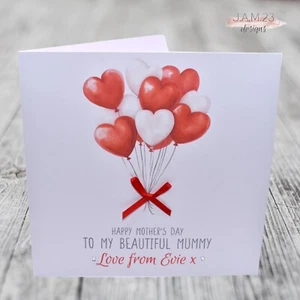 Personalised Mother's Day Card Mum Mummy Mam Mom Gran Granny Nana Nan - Picture 1 of 8