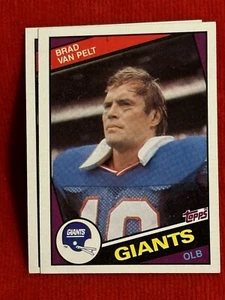 Brad Van Pelt New York Giants OLB Topps 1984 #323 - Picture 1 of 2