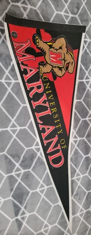 University of Maryland Fear the Turtle NCAA Full Size Felt Collegiate Pennant Cover