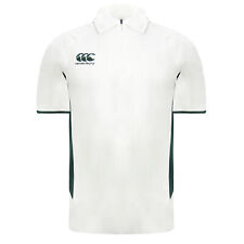 Canterbury Pro Junior Kids Off White Short Sleeve Cricket Shirt E732833 060