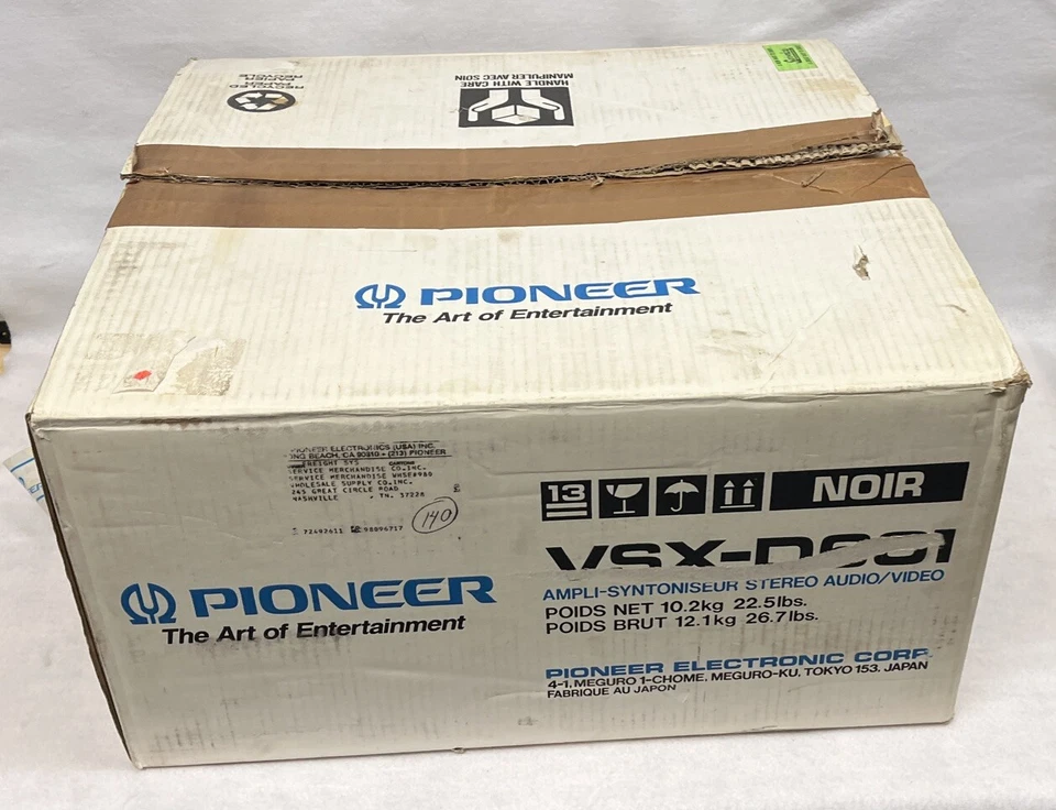 Pioneer VSX-D601 Stereo Receiver Amplifier Tuner Dolby DSP Surround Japan - Image 1 of 4