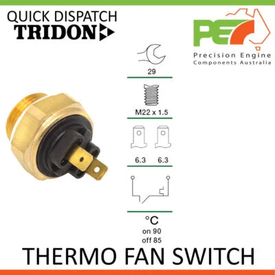 New * TRIDON * Universal Thermo Fan Switch - 90C ON   85C OFF, M22 x 1.5 - Image 1 of 4