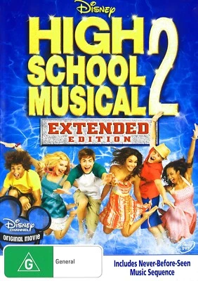596A NEW SEALED DISNEY HIGH SCHOOL MUSICAL 2 DVD Region 4 - image 1 of 2