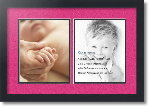 ArtToFrames 拼贴垫相框 2 8x10 英寸缎面黑色 36 — 第 1/1 张图片