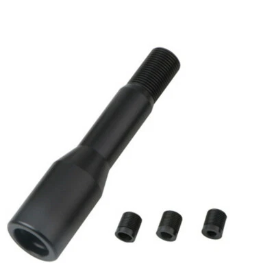 Black Alloy Shift Knob Extension Fit For Manual Gear Shifter Lever 13cm Extended - Image 1 of 4