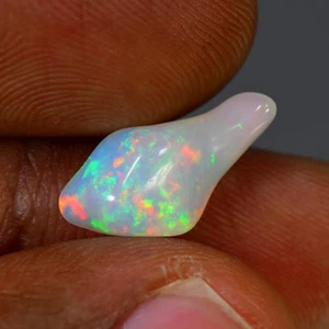 1.69Ct Fancy_Beautiful 3D Rainbow Color Play Untreated Solid Welo Opal - Bild 1 von 1