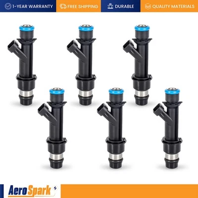 6PCS Fuel Injectors for 2000-2004 Oldsmobile Alero Silhouette 3.4L V6 25323971 Foto 1 de 4