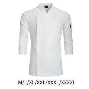 Chef Coat for Men Women Autumn Winter Workwear Long Sleeve for Cafe Food Service - Picture 1 of 36