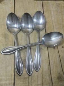 4 Arbor / American Harmony by Oneida USA Stainless Tea Spoons - Picture 1 of 4