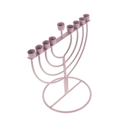  Soporte para velas de linterna Hanukkah para soporte de velas de escritorio Janucá Foto 1 de 4