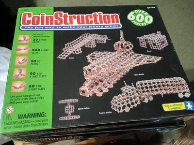 NOVO LACRADO CoinStruction jogo de construção de moedas, kit de quebra-cabeça EI-4025 mais de 600 peças - Imagem 1 de 2