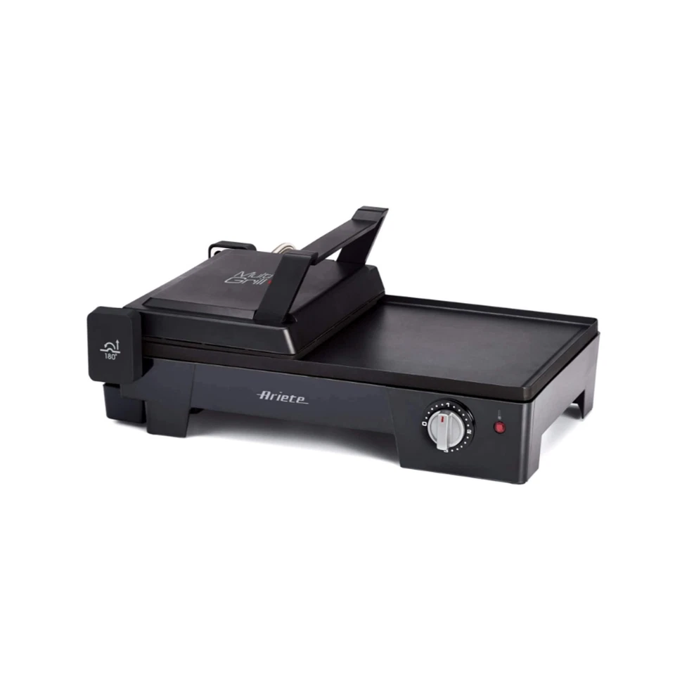 BISTECCHIERA ELETTRICA ARIETE 1916 TOAST & GRILL 3 IN 1 2400 WATT NERO BLACK - Immagine 1 di 1