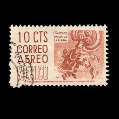 Mexico, Scott C187, Air Post, Oaxaca, Dance, 1950-1952, used - Image 1 of 2