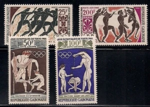 Gabon 1964 Sc # C 22-25 Olympic MNH OG - Picture 1 of 1