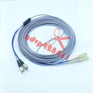 Armored MM Duplex Fiber Optic Cable Patch Cord 62.5/125 SC to FC 5M - Picture 1 of 6