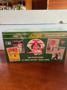 Sold Item 1991 Score Baseball Complete Collector Set FACTORY SEALED 900 Cards - Picture 1 of 2