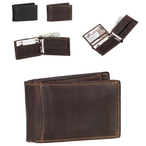 J.Jones Pequeña Cuero Hombre Cartera Cartera Mini Bolsa 5531 - Imagen 1 de 17