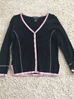  FINITY TOP-BLACK WITH PINK TRIM- SIZE 
