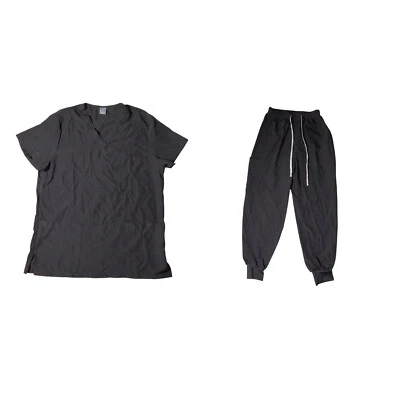 Conjunto Médico Para Mujer Talla S Negro Bolsillos Cordón Parte Inferior y Top ENVÍO GRATUITO Foto 1 de 3