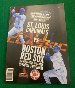 2004 World Series MLB Official Program Boston Red Sox vs. St. Louis Cardinals - Picture 1 of 6