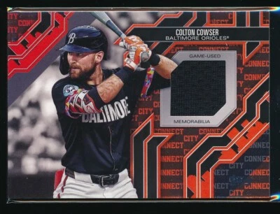 Colton Cowser 2025 Topps City Connect Relic Game Used Jersey - Image 1 of 2