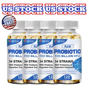 480PCS Probiotics 120 Billion CFU Supplement Bloating Relief Digestive Enzymes - Picture 1 of 14