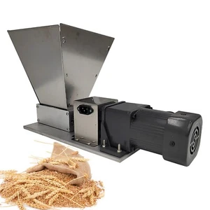 Two Roll Barley Malt Home Brew Grain Grinder Crusher Mill Machine with 4L Hopper - Picture 1 of 24