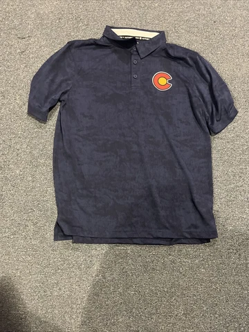 New Fanatics Colorado Avalanche Reverse Retro 2.0 Team Issued Polo Large or XL Cover