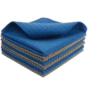 Microfiber Dish Cloths Thick Waffle Weave Kitchen Dish Rags Ultra Absorbent Dish - Picture 1 of 3