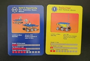 Seltene NASA Mars Rover Sojourner and Spirit & Opportunity Karten 2,5" x 3,5" - Bild 1 von 3