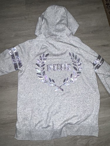 UNDERCOVER GIACCA CANE VICTORIAS SECRET ROSA S OUT CORONA BLING ""ROSA"" Taglia Media